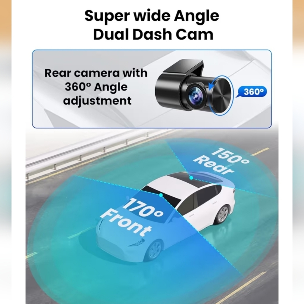 4K Dash Cam Front And Rear - Picture 4 of 9